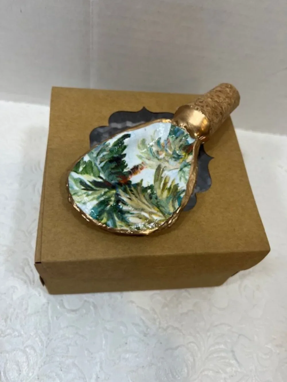 Handcrafted natural decoupage